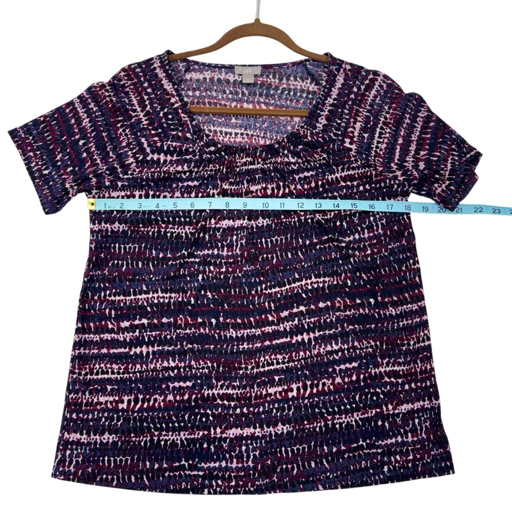 J.Jill Short Sleeve Blouse Top - Picture 6 of 7